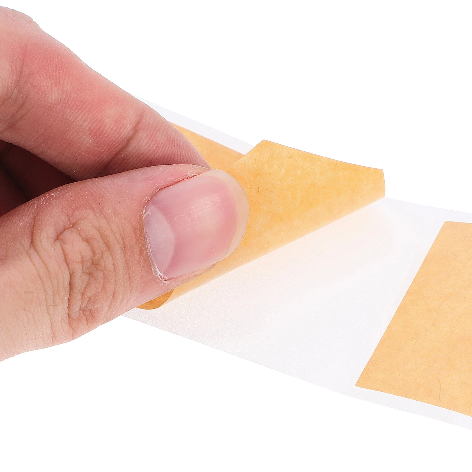

2 Rolls Blank Stickers Kraft Paper Label Name Tags Multipurpose Self Adhesive Labels