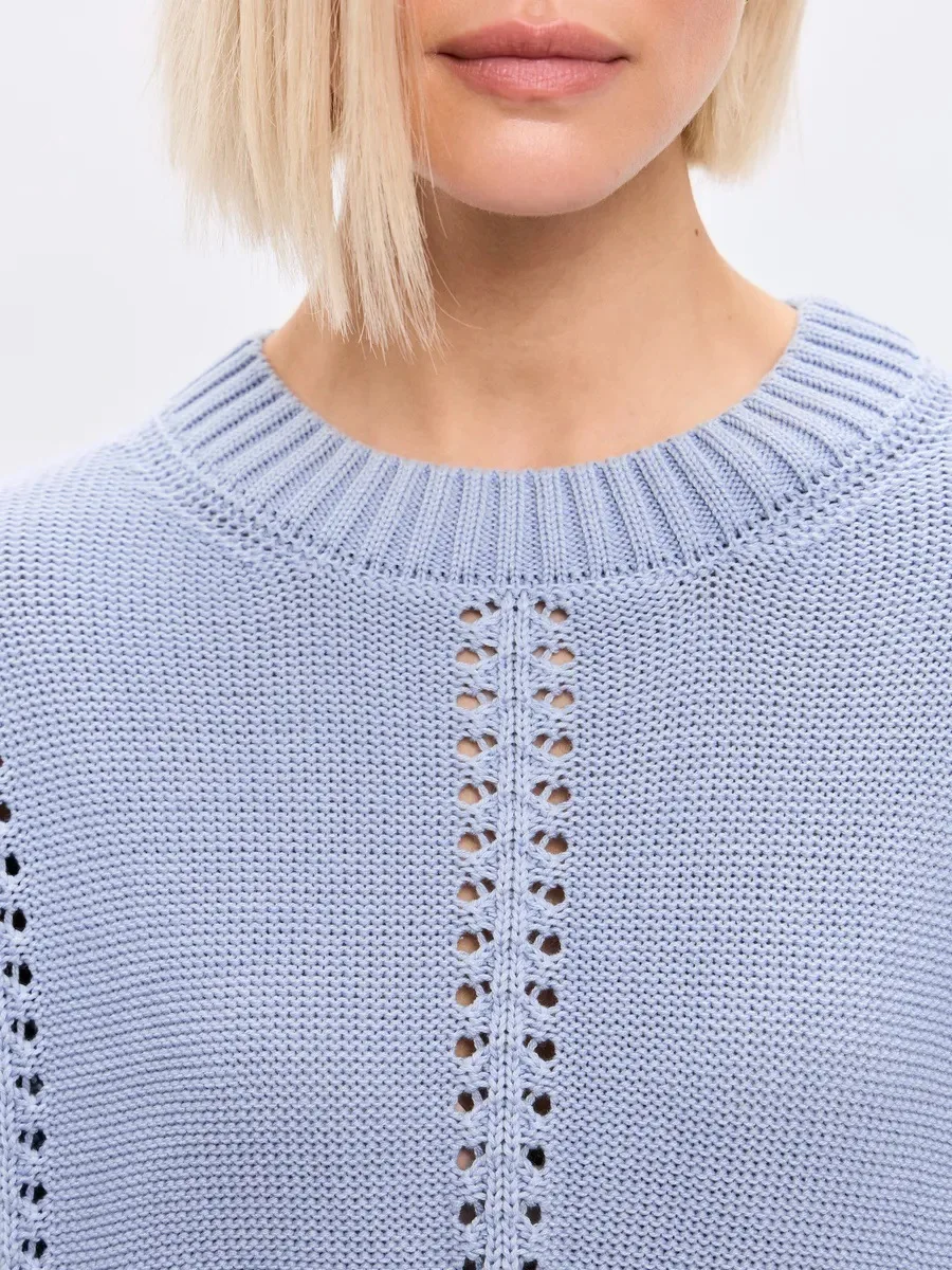 الخريف الشتاء الجوف خارج البلوز سترة بلون المرأة فضفاضة تريكو أعلى جولة الرقبة البلوز موضة الاتجاه الإناث سترة