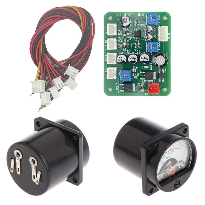 K0EA Accurate Sound Meter Monitor & Adjust Sound VU Meter Driver Board VU Meter set