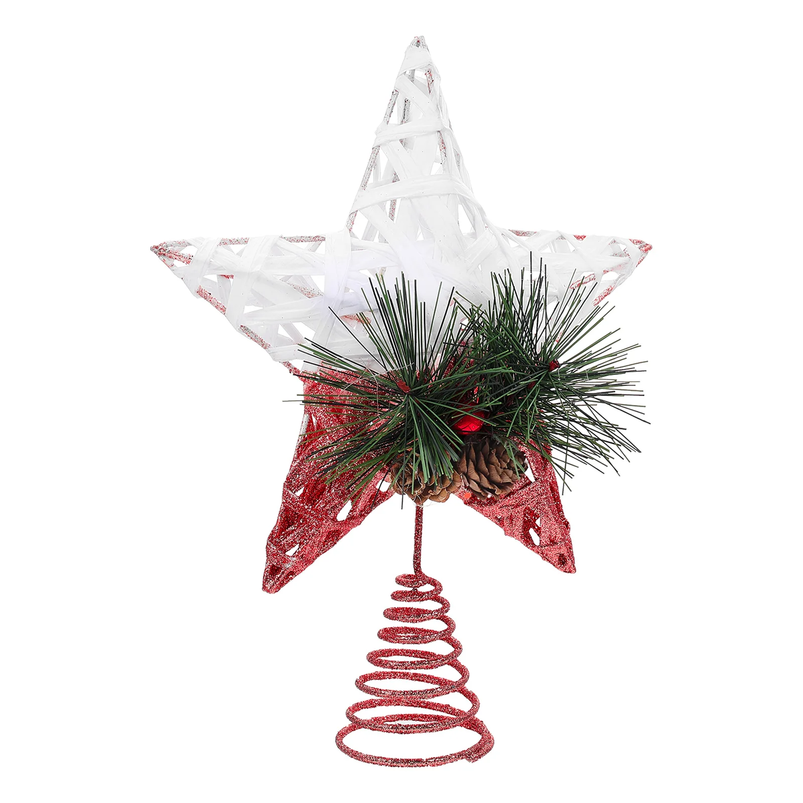 

Christmas Tree Top Star Decoration Pentagram Treetop nament Wood Iron Xmas Party Holiday Home Festive Mall Christmas Event DIY