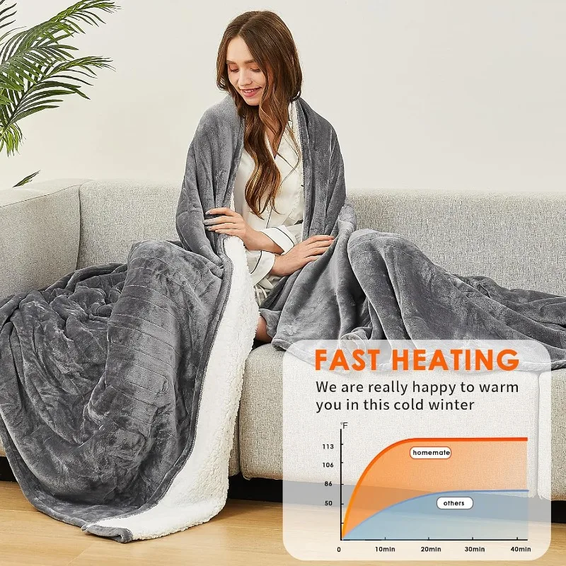 Homemate Electric Heated Blanket Twin - 62