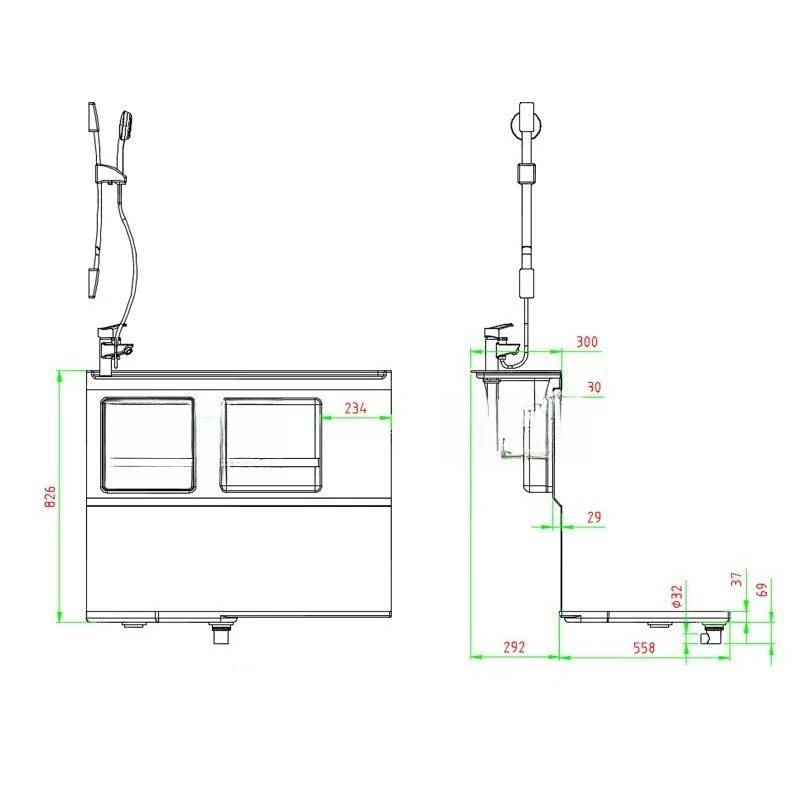 Toilet base, RV bathroom modification supplies, car wash basin, RV shower room