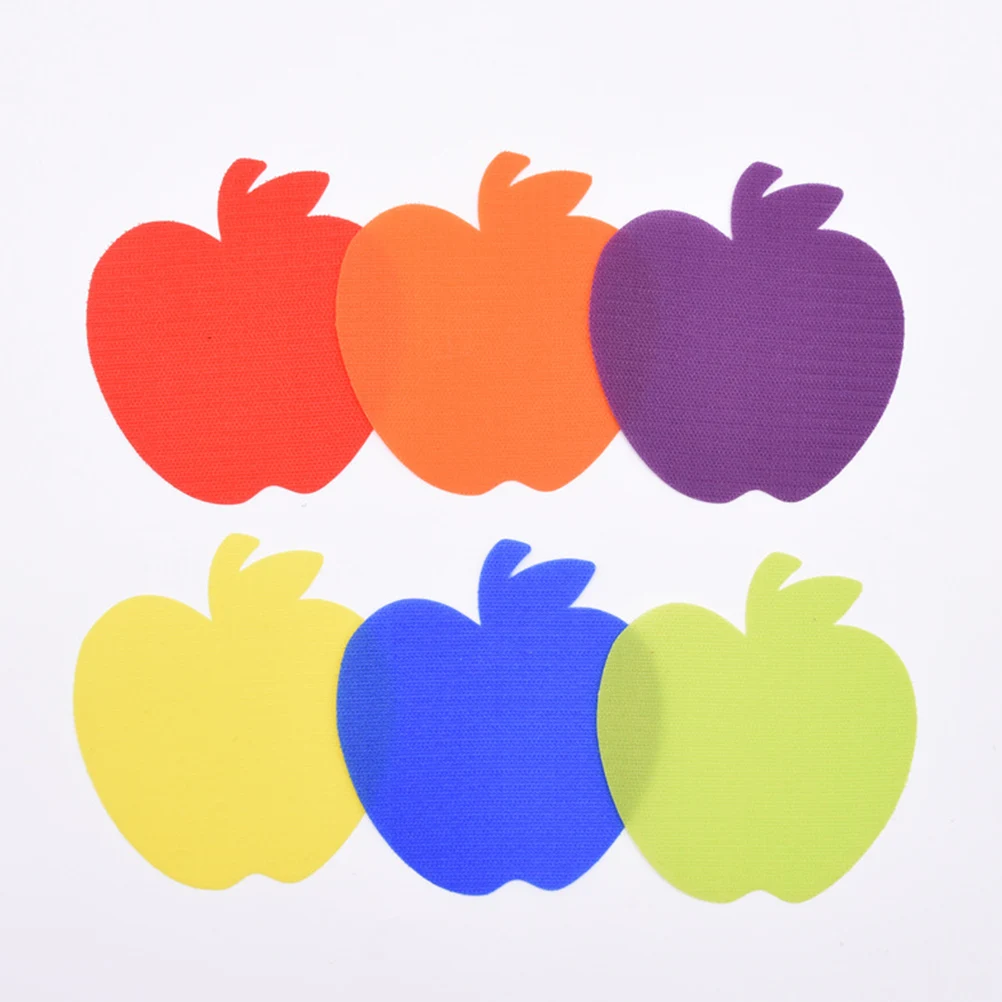 

12pcs Apple Shape Carpet Stickers Bright Markers For Home Office Bedroom Living Room Creative Positioning Stickers For