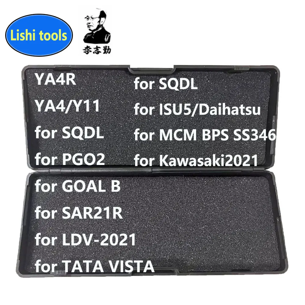 Lishi Tool 2 in 1 YA4/Y11 YA4R for Kawasaki2021 SAR21R PGO2 SQDL ISU5/Daihatsu LDV-2021 for TATA VISTA MCM BPS SS346 GOAL B