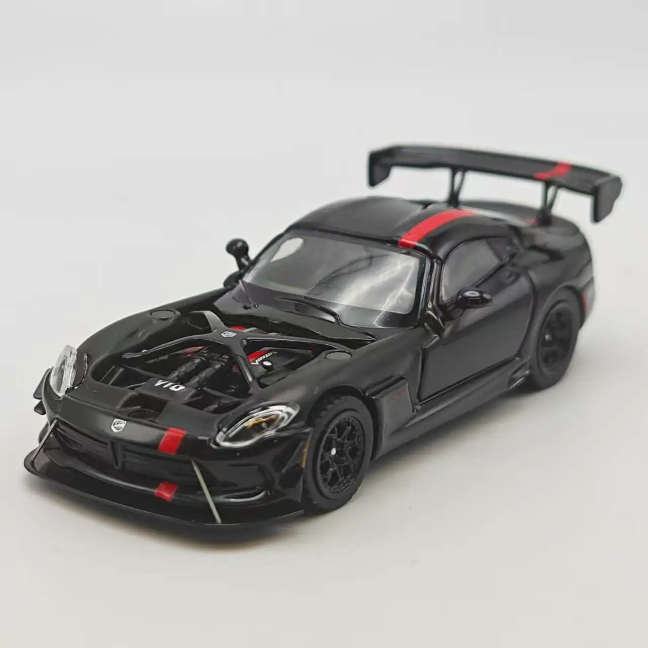 Hone Model HM 1:64 Viper ACR Limited Edition Black Alloy Car Model Front Cover Openable