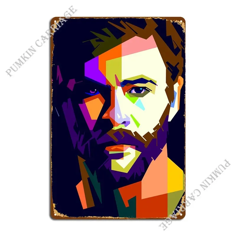ملصق لافتة معدنية من Chris Hemsworth In Wpap Pub Club مخصص للسينما من القصدير #1