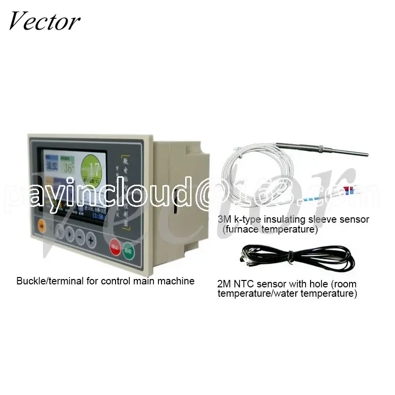 4.3 Inch Biomass Pellet Burner Controller Hot Air Boiler Intelligent Microcomputer Automatic Temperature Controller