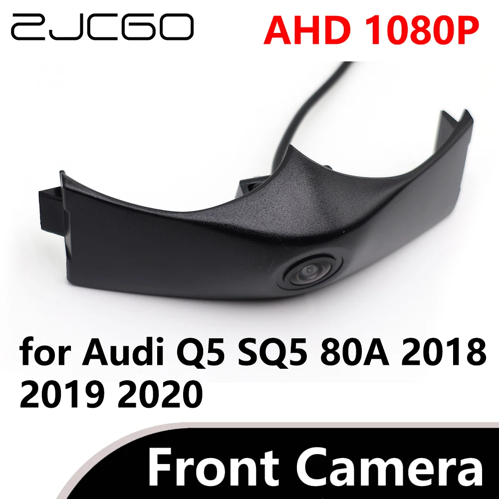 

ZJCGO AHD 1080P CVBS 480P 170° Car Parking LOGO Front View Camera waterproof for Audi Q5 SQ5 80A 2018 2019 2020