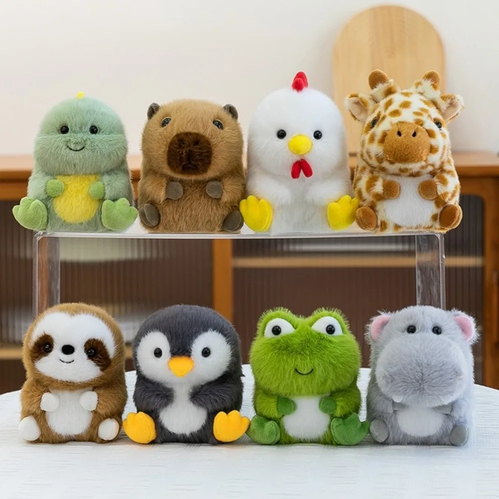 Urocza pluszowa maskotka 15 cm Lis Żaba Koala Wypchana Poduszka Dinozaur Super Miękka Pluszowa Zabawka Zwierzęca na Biurko