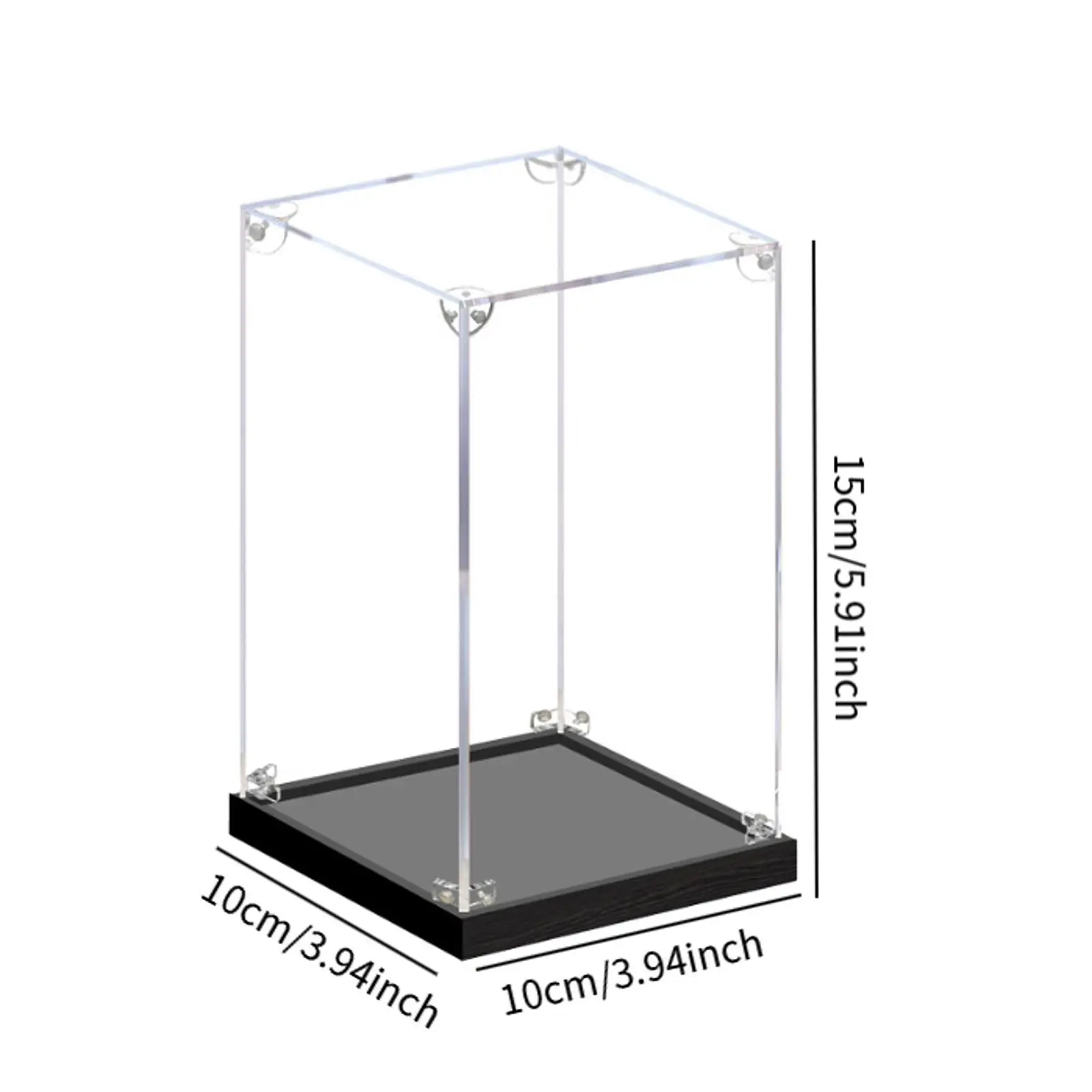 Vitrine en acrylique pour figurines d'action, étui anti-poussière pour chaussures, jouets, poupées, collection, artisanat