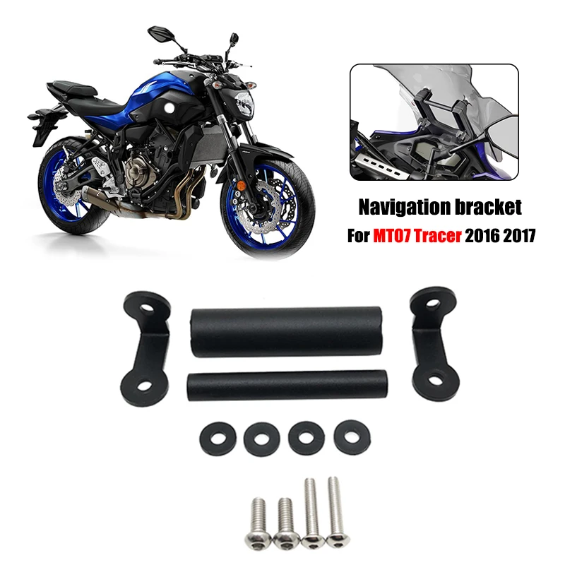 MT07 Tracer Mobile Phone Navigation Bracket Mobile Phone GPS Plate Bracket For YAMAHA MT-07 MT 07 Tracer 2016 2017 Motorcycte