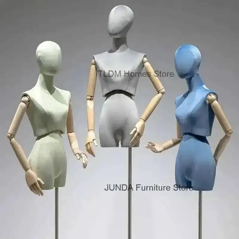 

Dress Wedding Full-body Velvet Stand Mannequins Props Model Women's Colorful Clothing Clothing Half-length Window Store Display