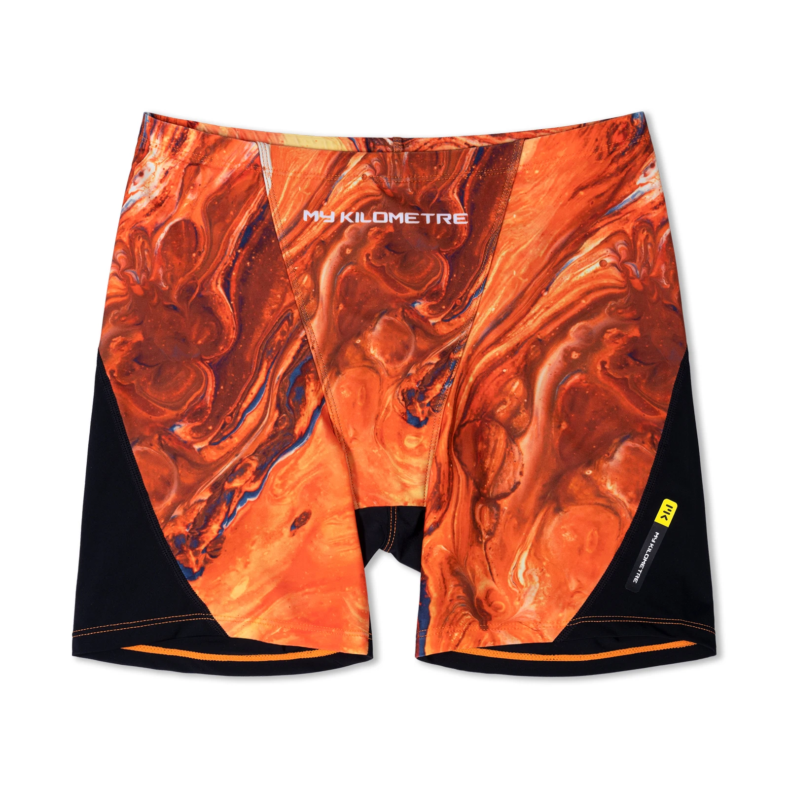 MY KILOMETRE Herren sportliches Bein mit quadratischem Bein Schwimmen Jammers Lavarot Langlebig Training Splice-Badeanzug Sportliche Bademode Badehose – Detail 13