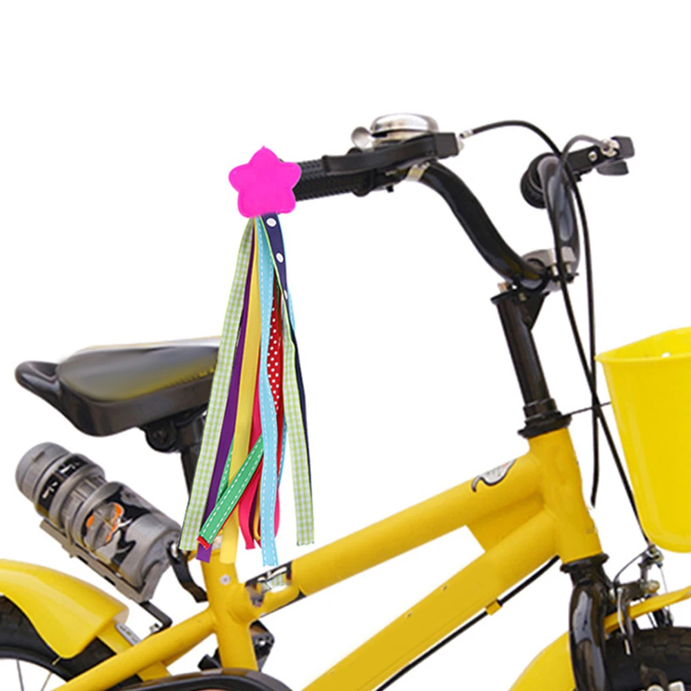 

4Pair Colorful Kids Bike Handlebar Streamers Easy Install Bicycle Tassel Ribbons for Scooter Tricycle Girl Boy Accessories