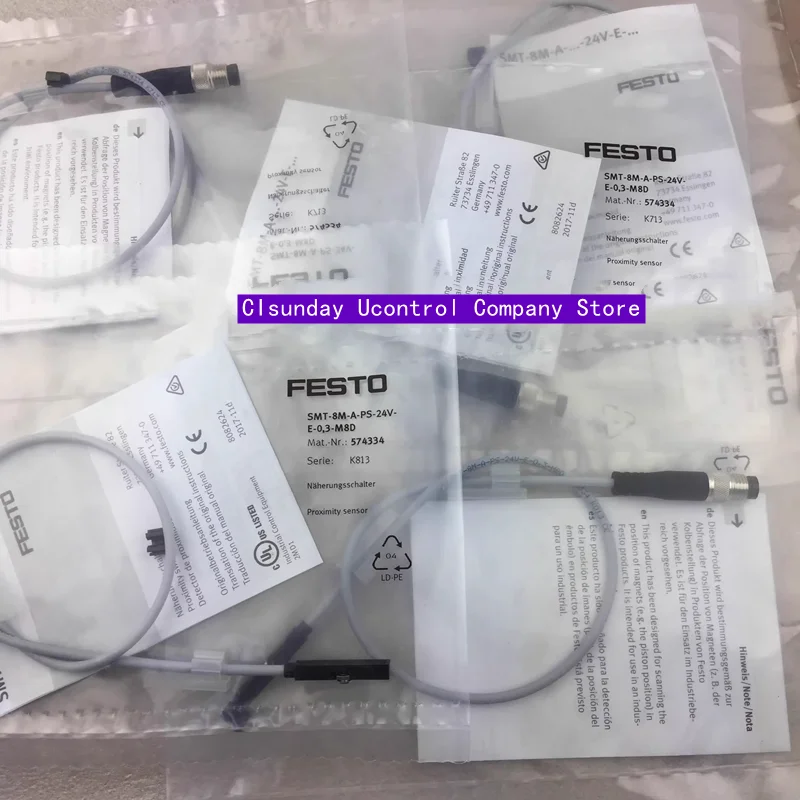 

New original FESTO proximity switch SMT-8M-A-PS-24V-E-0,3-M8D 574334