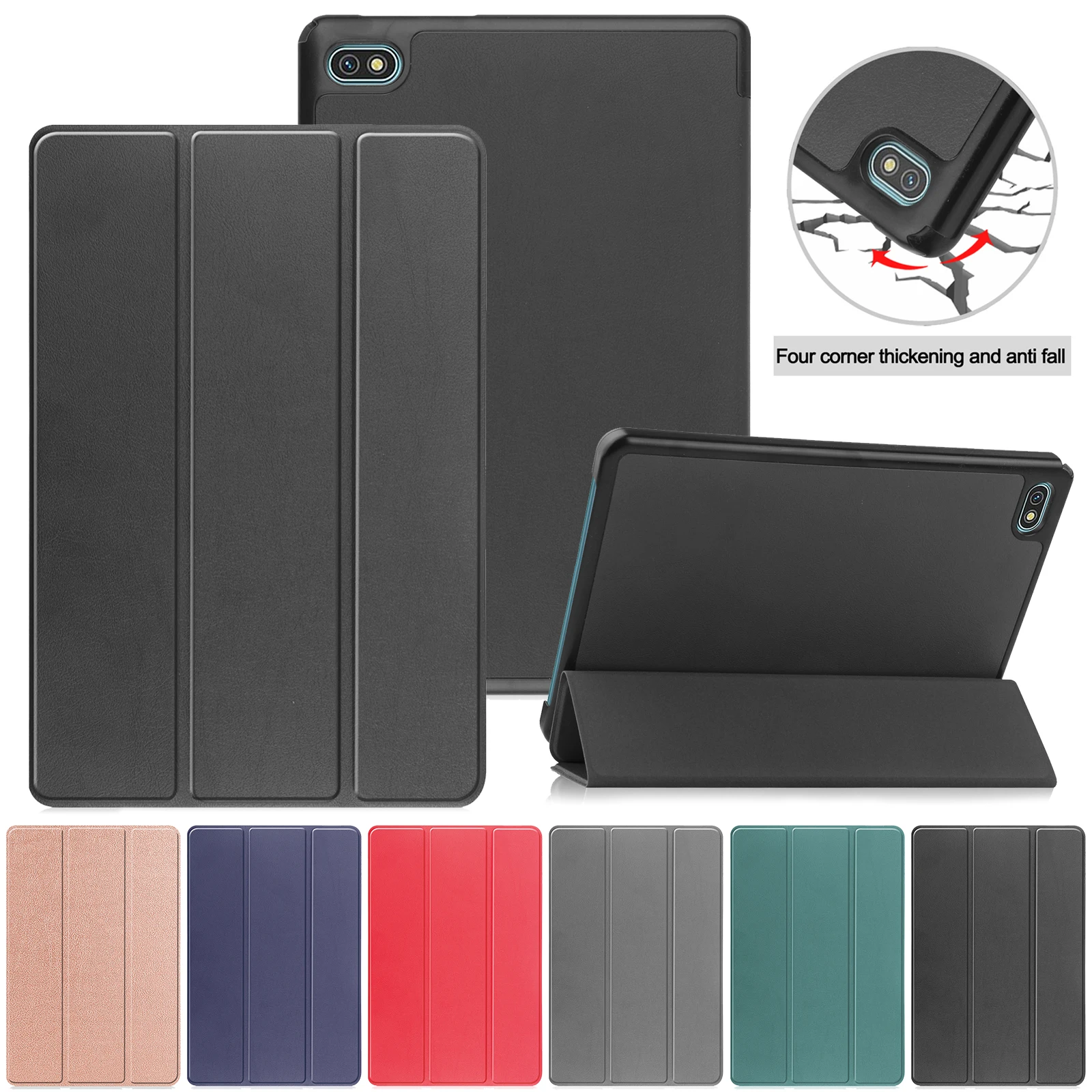 For Blackview Oscal Pad 10 10.1 Smart Cover Magnetic Leather Case With Auto Wak