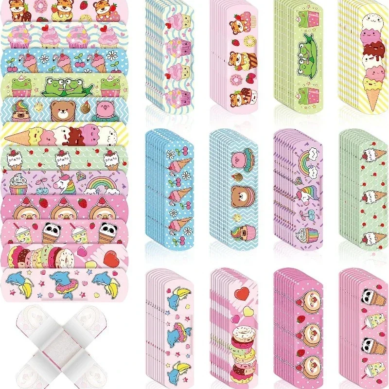 Cartoon Band Aid Plaster Kawaii Wound Dressing Patch Adhesive Bandages for First Aid Strips Waterproof Woundplast