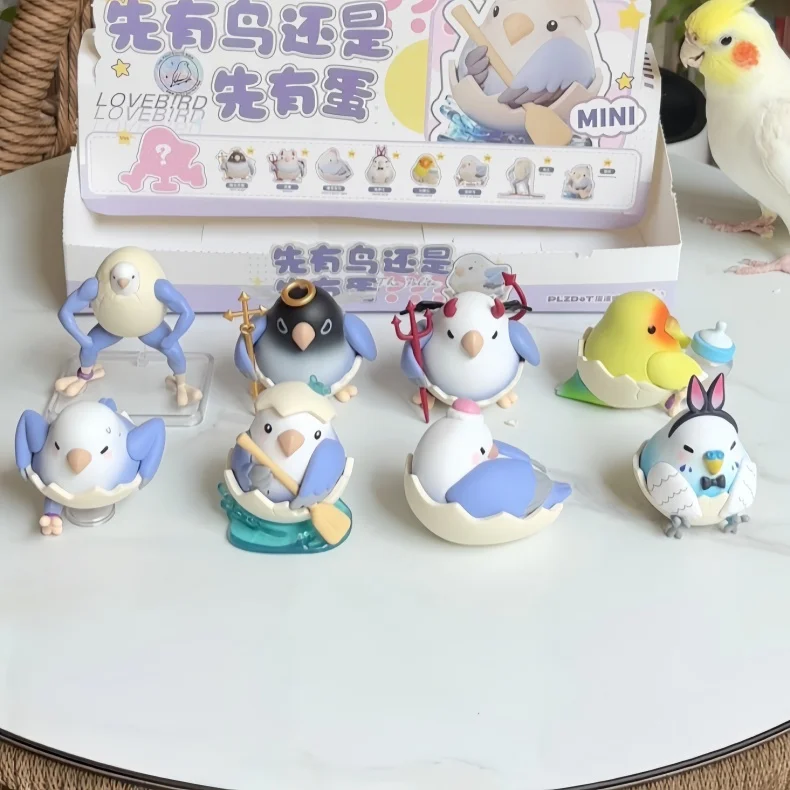 Original Neue Lovebird First Bird Or Egg Serie Blind Box Niedliche Abstrakte Mini-Figur Desktop-Ornament Sammlerstück Puppe Geschenk Spielzeug – Detail 2