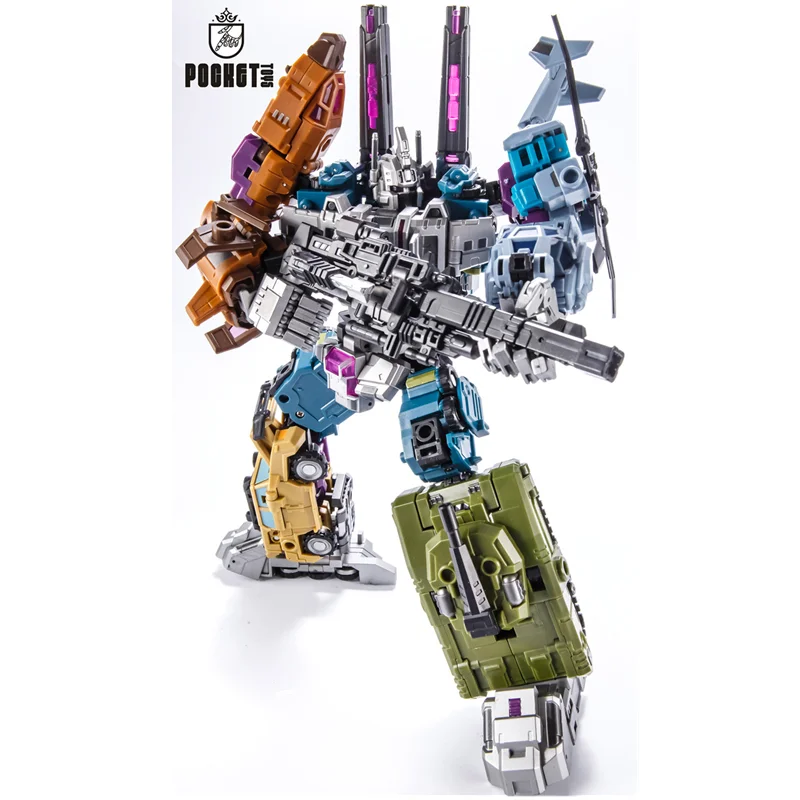 جديد في المخزون PocketToys التحول G1 PT-05 PT05 Bruticus 5IN1 عمل الشكل ألعاب روبوتية مع ملصق صندوق البيع بالتجزئة