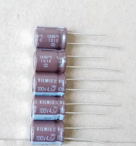 

20pcs/lot Japanese original ELNA SILMIC II 100V 4.7UF 10X12mm audio electrolytic capacitors free shipping