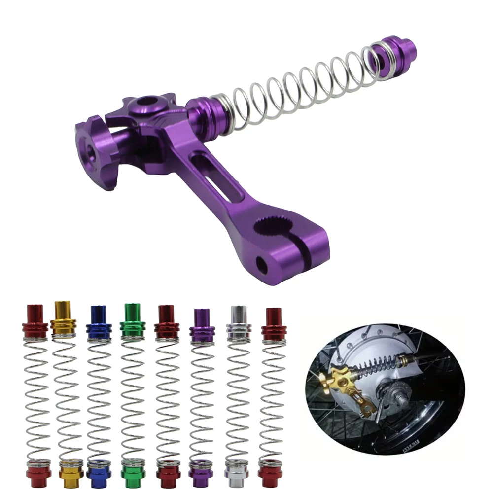 Universal CNC Aluminum Rear Brake Rocker Arm Lever+Retractable Brake Springs For Honda Yamaha Suzuki Pit Dirt Bike Scooter