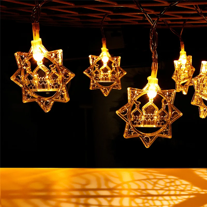 

LED Ramadan String Lights Star Castle Style Islam Muslim Event Party Supplies Eid Al-Fitr Ramadan Party Decoration Light String