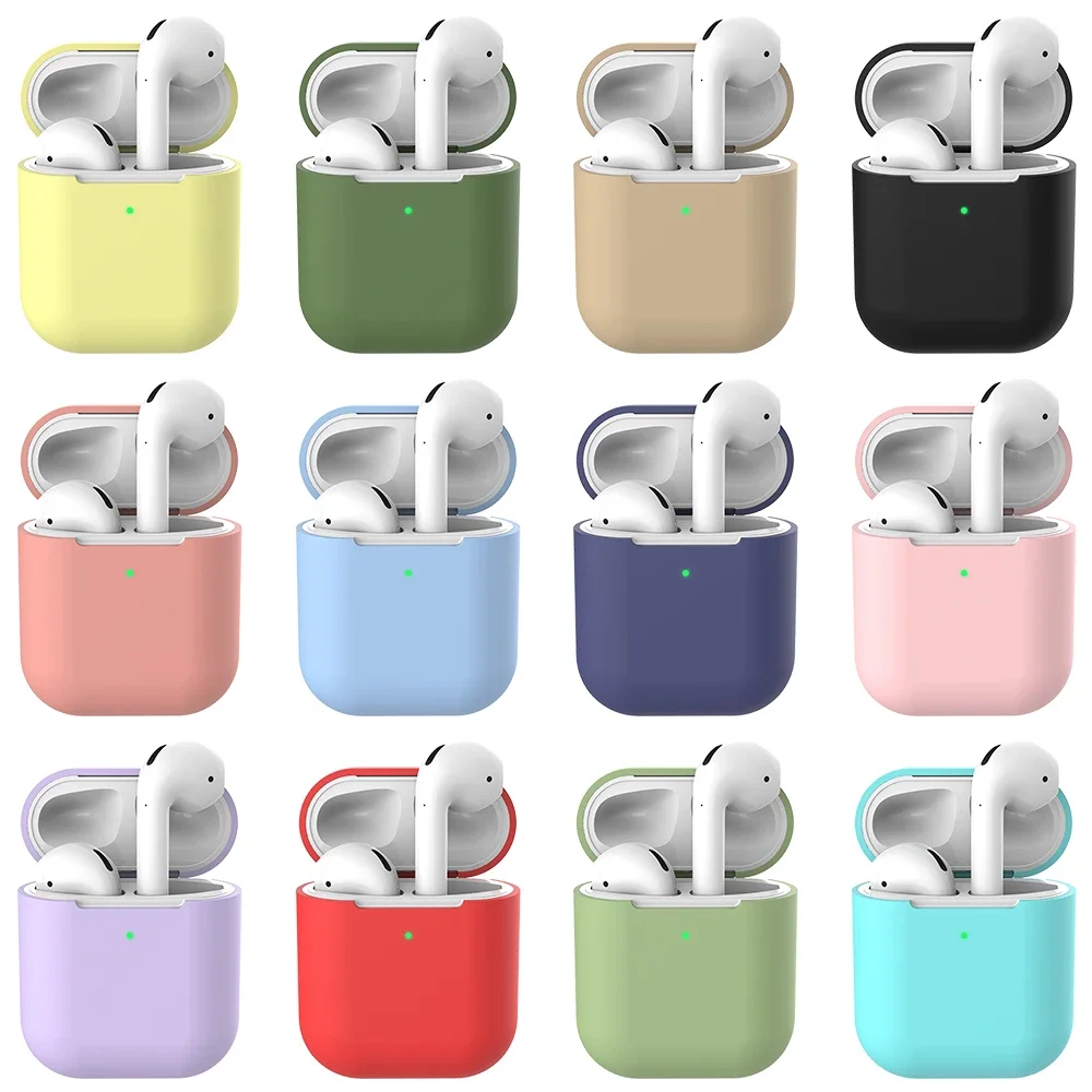 Cover For Air pods 2 Apple Airpods2 case silicone Protective Case Bluetooth Wireless Earphon  Case For Airpods 2