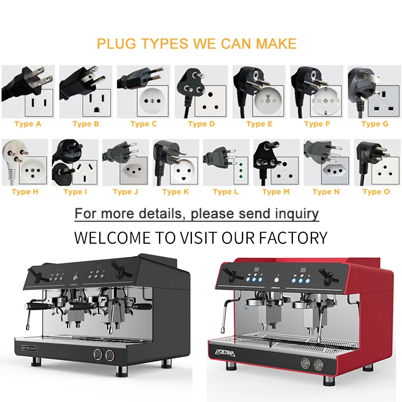 Professional 2-Group Electric Espresso Machine For Commercial Use For Coffee Shops Bars Hotels Cafes