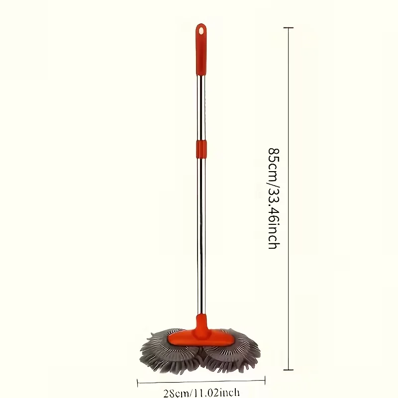 Double Head 360° Rotating Car Wash Mop Long Handle Chenille Car Cleaning Brush Scratch-Free Microfiber Cleaning Tool for SUV Tru