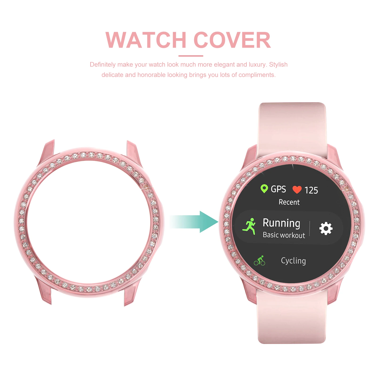 

Stylish and Elegant Watch Case Protective Frame Cover Intelligent Smart Honorable Looking Anti-drop