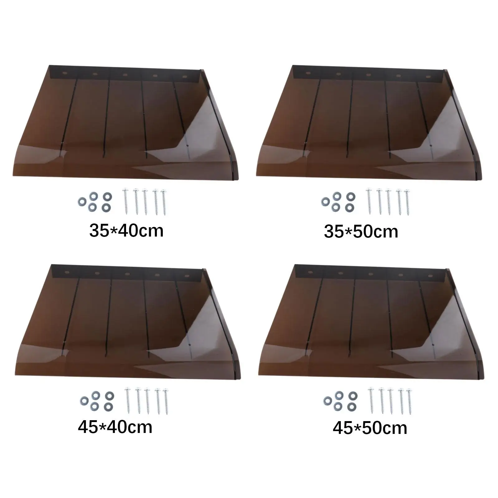 Weatherproof PC Window Awning Door Canopy for Front Door Garden Balcony Sun Rain Shelter Cover Easy Install Modern view 4