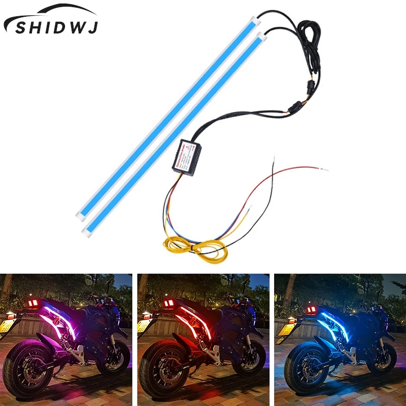 

Motorcycle Turn Signal Lamp LED Daytime Running Lights Tail Light DRL Waterproof Decoration Strip Motor Brake Flowing Light