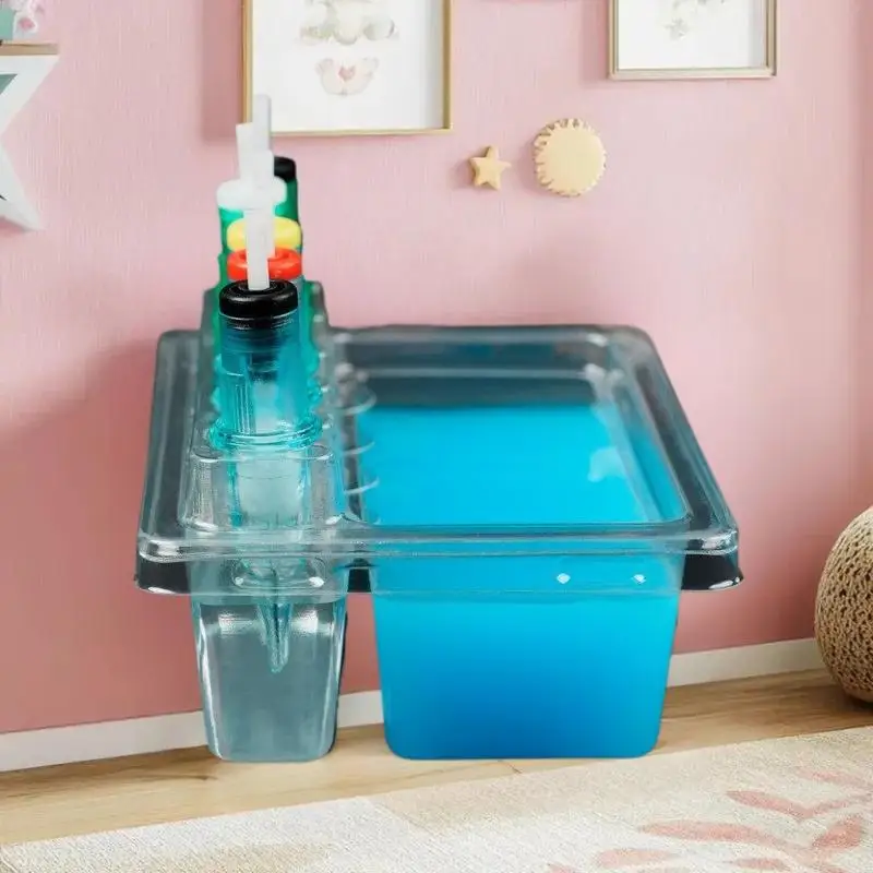 

20pcs Tattoo Needles Stand Waterproof Ink Cartridge Needle Holder Placement Rack Disposable Washing Cup Clean Double Layer