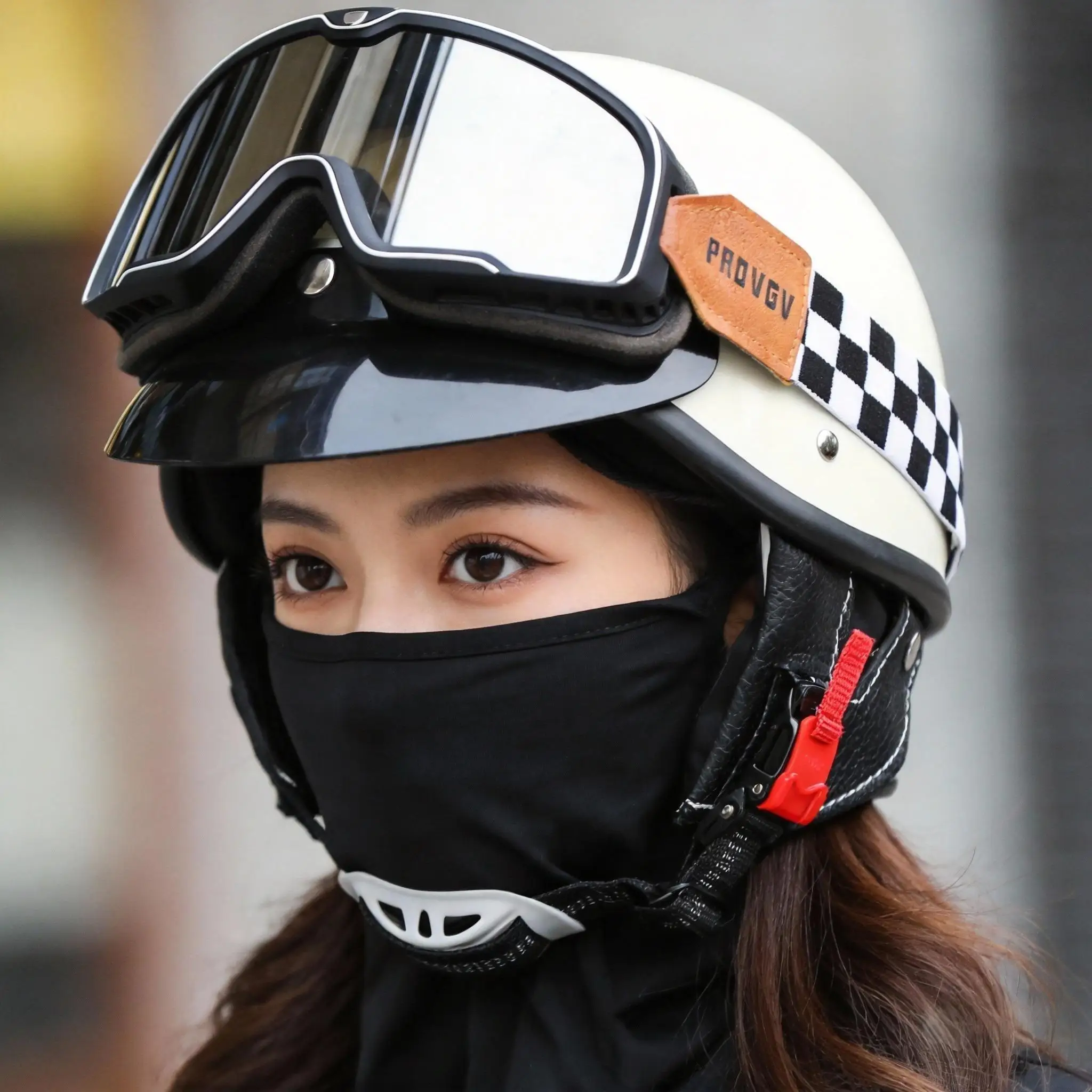 

VGV L09 open helmet, DOT certified retro motorcycle helmet, men and women wear motorcycle safety helmets for daily urban cycling