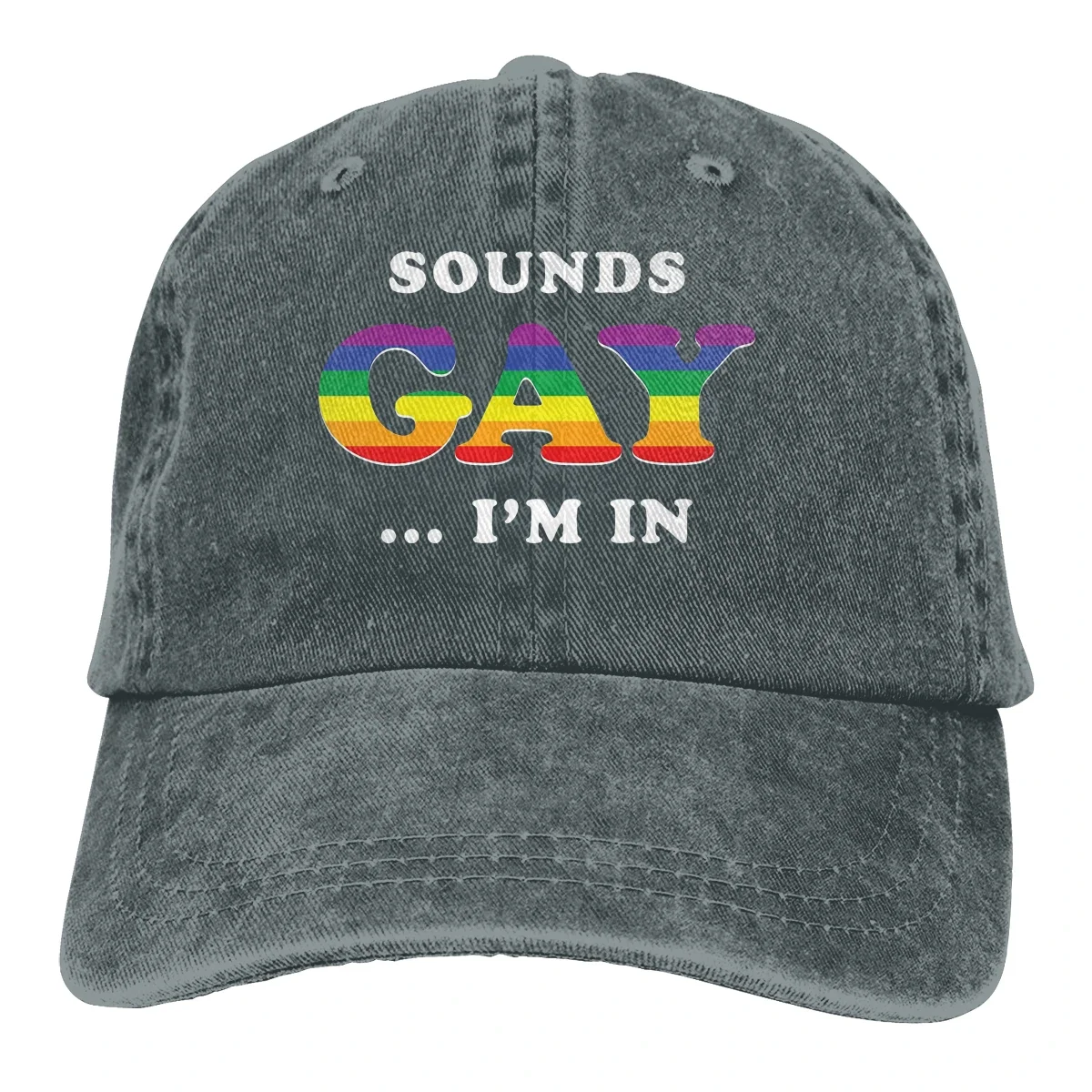 Sounds Gay I'm In The Baseball Cap Peaked capt Sport Unisex Outdoor Custom LGBT transgender Hats