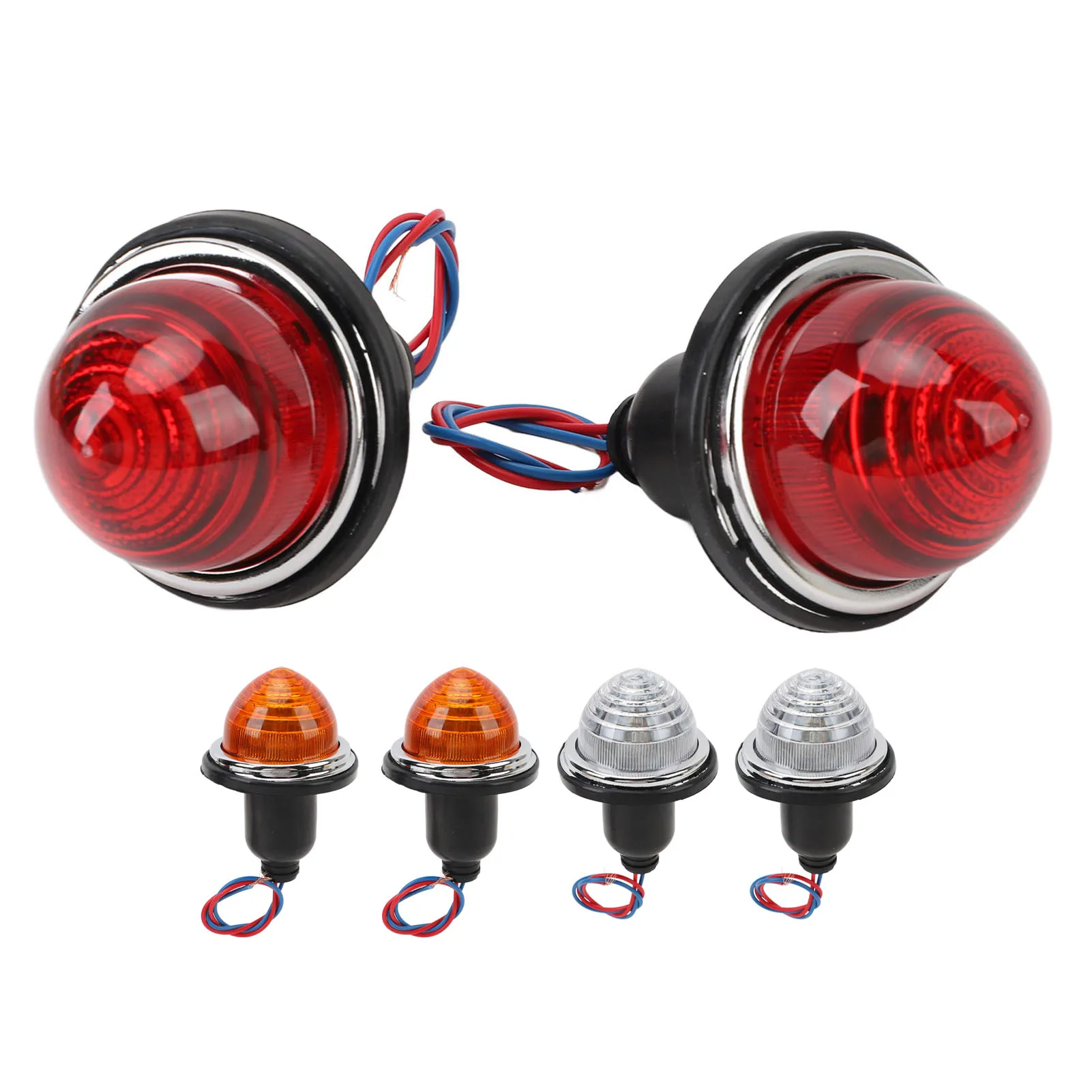 2PCS 72mm Rear Brake Stop Light DC12V Tail Lamp for Classic Mini Morris Minor Traveller for Lucas L594 LPB630 Car Accessories