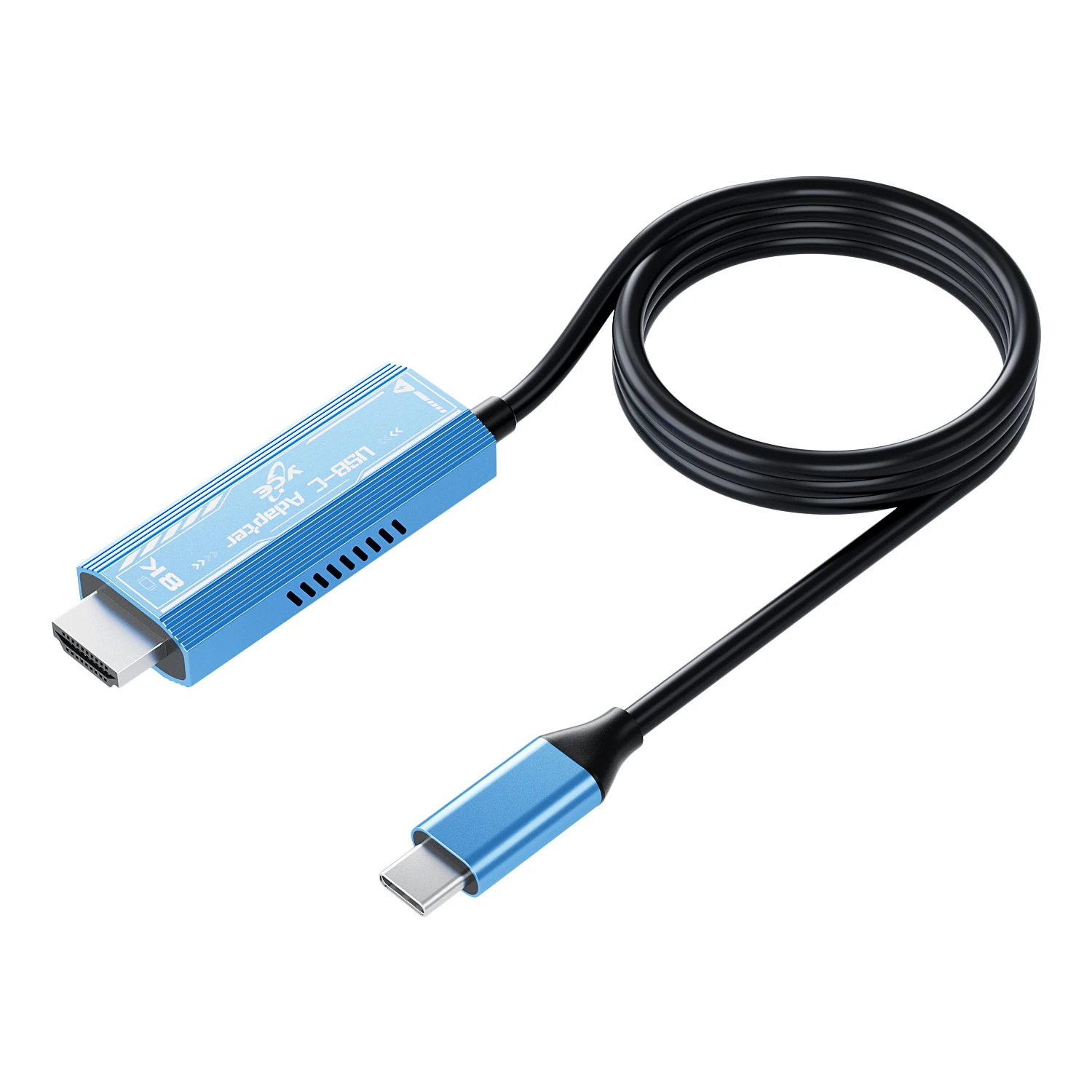 USB‑C Video Adapter PD Charging 8K60Hz 4K144Hz HDR 3D compatible with HDMI‑interface for Laptop Phone Tablet
