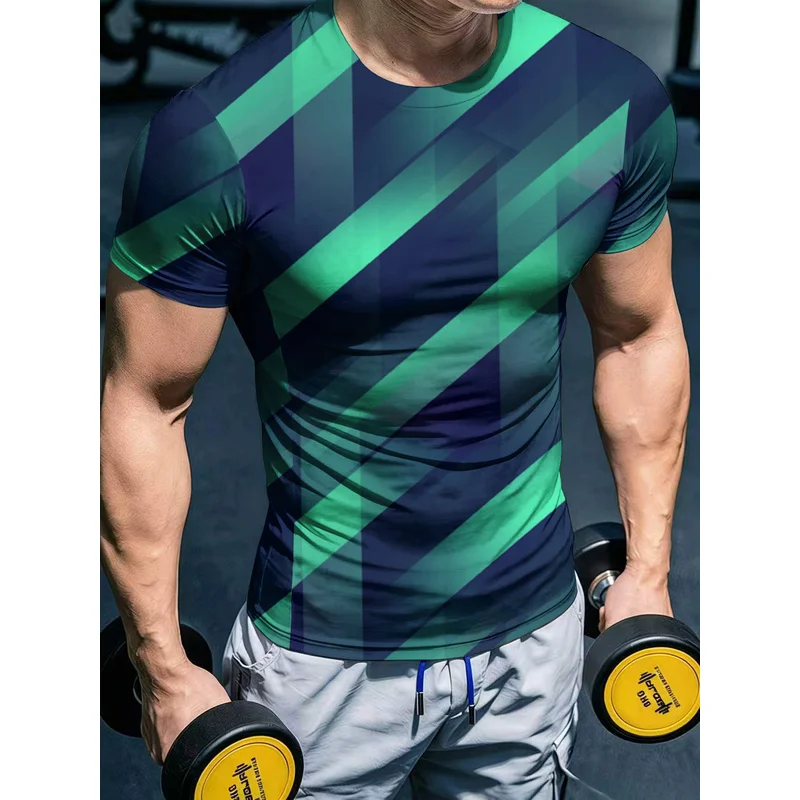 Men's High-Elasticity Fitness Short Sleeve ShirtQuick-drying athletic top for outdoor running training and fitness wear