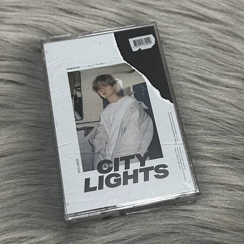Корейская атрибутика EXO: Side Boxian Solo BaekHyun City Lights, новая, нераспечатанная, бесплатная доставка