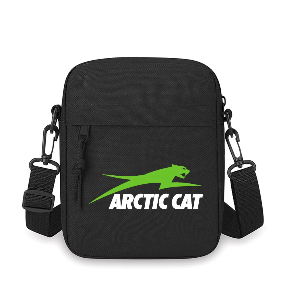 

Green cat graphic text logo Men Crossbody Bag Single Shoulder Women Cartoon Anime Film Printing Design Unisex