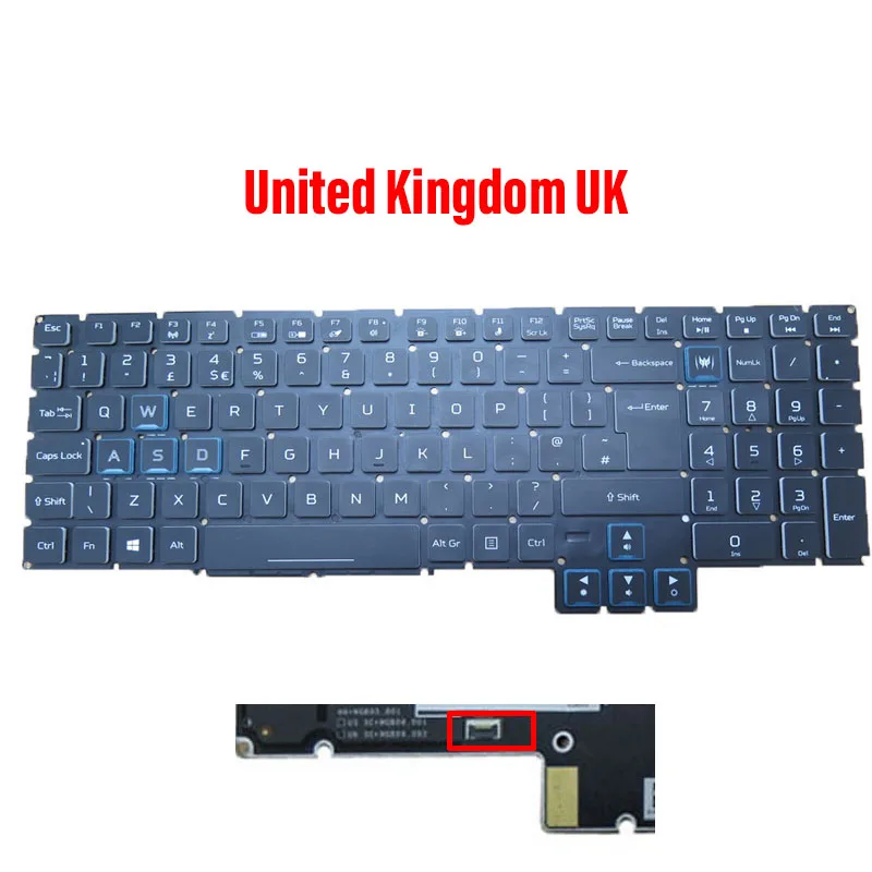 

Клавиатура RU UK US для ACER PH517-52 NSK-RPDBQ 0R EG05P_P11B3L NKI15170LJ NSK-RPDBQ 0U EG05P_P11B3L NSK-RPDBQ 1D EG05P_P11B3L