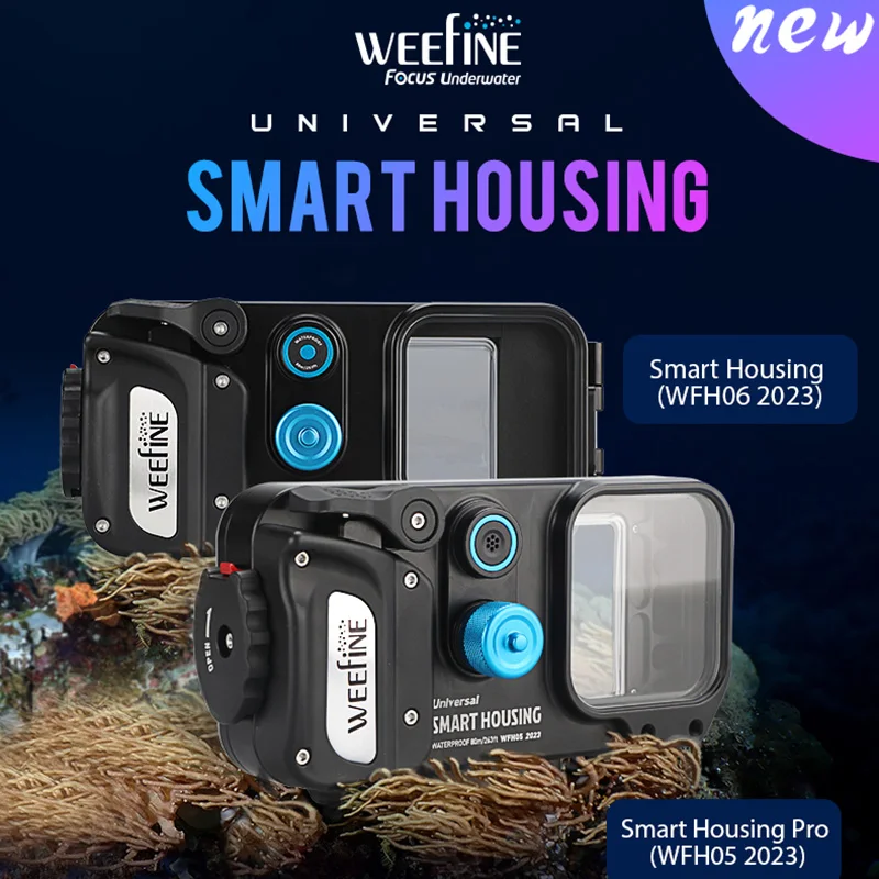 WEEFINE WFH05 WFH06 Smart Housing 2023 Smartphone (iPhone and Android) Scuba Diving Underwater Photography Mobile Cellphone Case