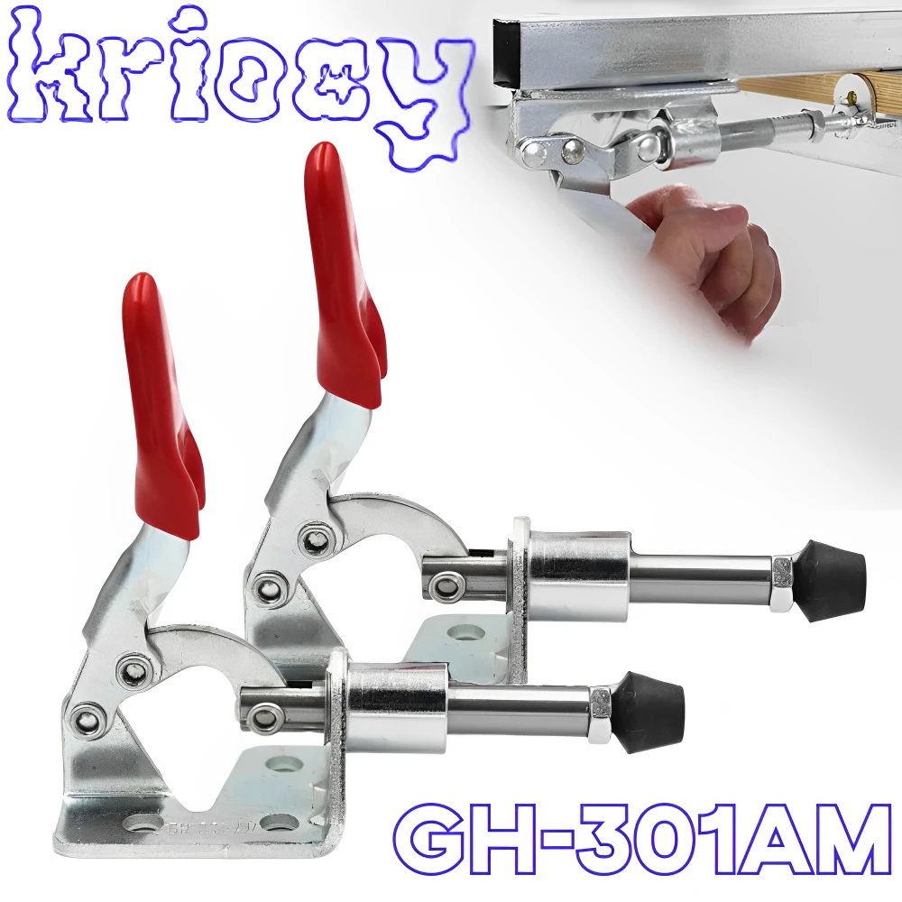 1/2/3/4pcs Vertical Toggle Clamp GH-301AM Hand Tool Vertical Clamp Quick Release Pull Action Vertical/Horizontal Type Hand Tools