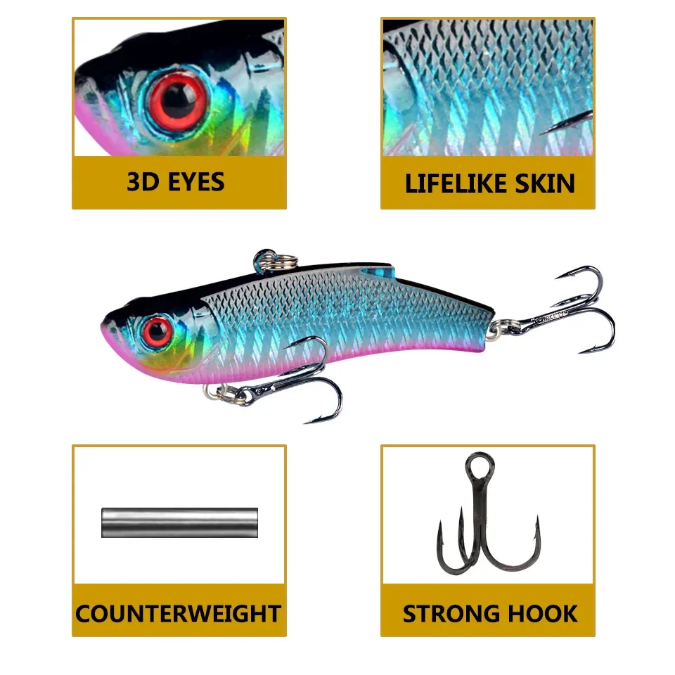 Señuelos VIB Crankbait Wobbler para pesca artificial deportiva - imagen 3