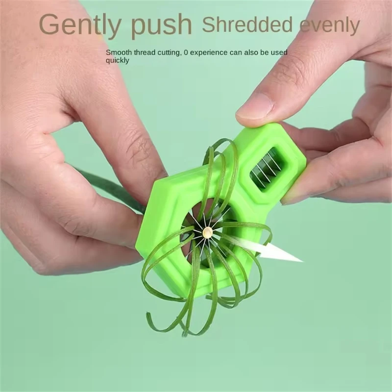 

Sharp Scallion Slicer Shredding Easy Washing Household Kitchen Shredding Tool Shredded Scallion Cutter Stainless Steel