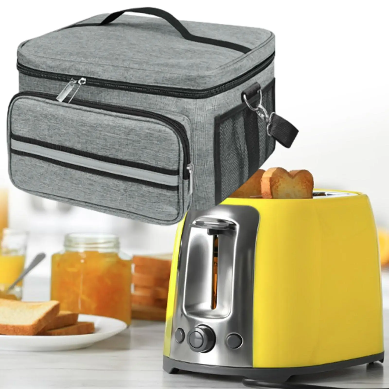 Toaster Storage Bag Toaster Cover Bakeware Protector Waterproof Toaster Cover with Base Toaster Portable Storage Bag