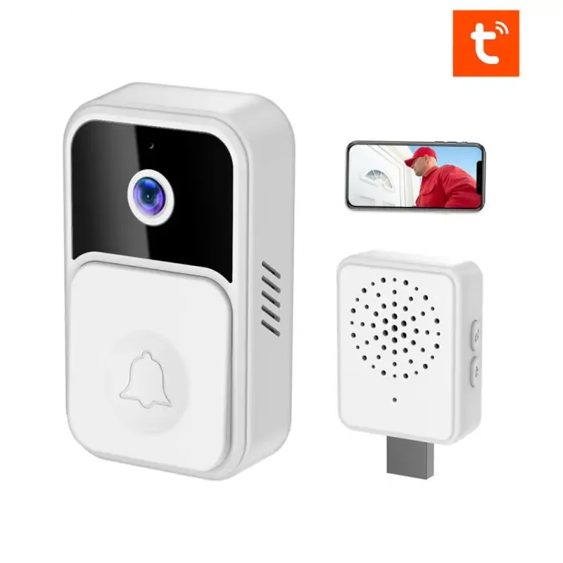 Tuya WIFI Smart Video Doorbell Smart Home Wireless Phone DoorBell Cam Security Video Intercom HD IR Night Vision For Apartment