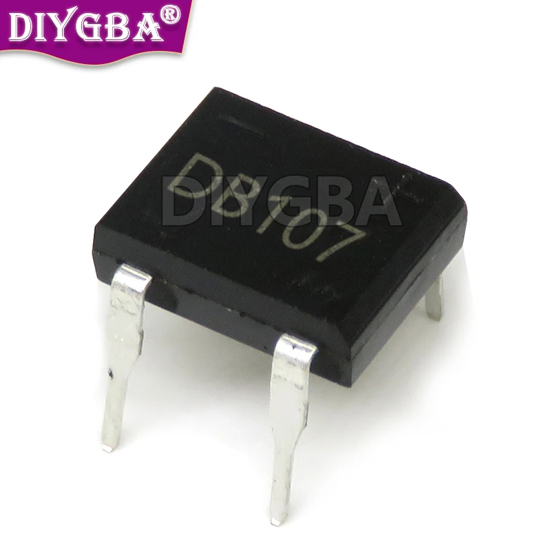 100PCS DB207 DIP-4 Bridge Rectifiers 1000V 2A DB104 DB157 DB107 DB207S DB107S DF06S DF06 SOP-4 DIP Chipset PUMUDDSY