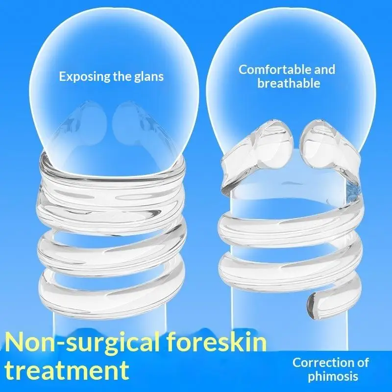 4Pcs Daily/Night Cock Ring Male Sex Toys TPE Foreskin Corrector Resistance Ring Delay Ejaculation Penis Ring For Adult Supplies view 4