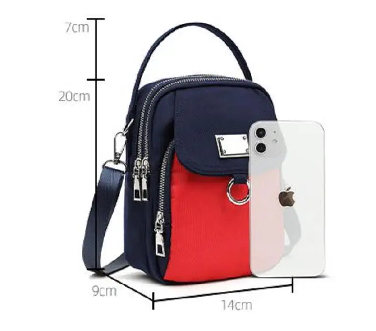 2022 Fashion Women Messenger Bag Nylon Waterproof Zipper Female Shoulder Package Large Capacity Girls Travel Crossbody Bag